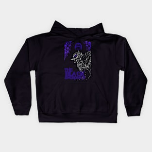 The black swordman purple Kids Hoodie